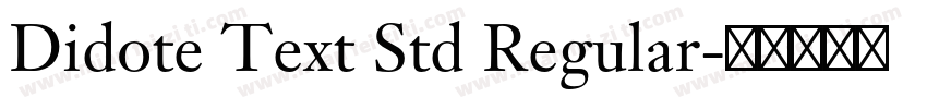 Didote Text Std Regular字体转换
